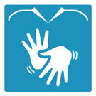 Libras interpreter symbol